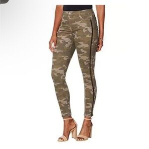 Skinnygirl Broadway High Waisted Camo Skinny Jeans (Long)
